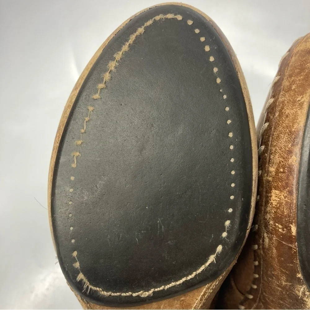 Vintage‎ Frye Charlotte ring leather mules clogs size 7 - Picture 14 of 16